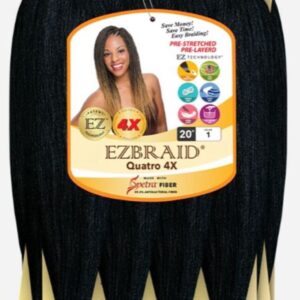 EZ BRAID HAIR 4X. 52″ Pre-stretched.